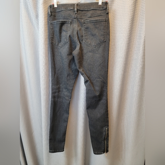 Athleta Sculptek Skinny Zipper Ankle Jeans Size 4 - Picture 2 of 6